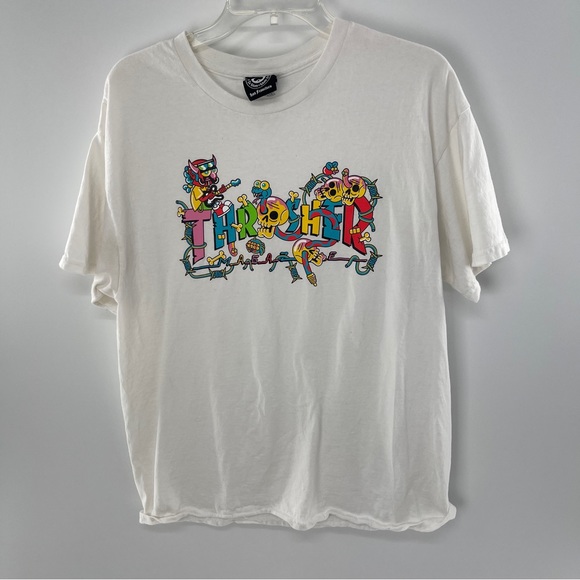 Thrasher Other - Thrasher White Colorful Skull Tee